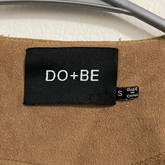 Cognac Suede Kimono - Picture 3 of 6